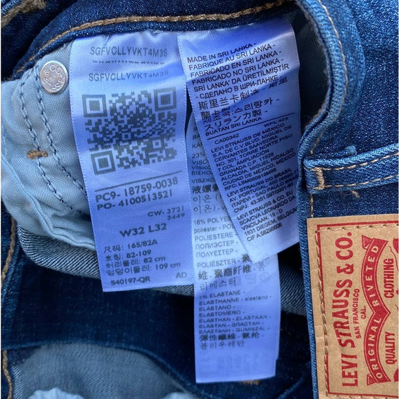 Levi’s 725 High Rise Bootcut Jeans Women’s 14 W32 Dark Wash Stretch NWT - Picture 9 of 9